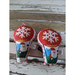 Target hot air balloon stuffed Santa ornament Xmas